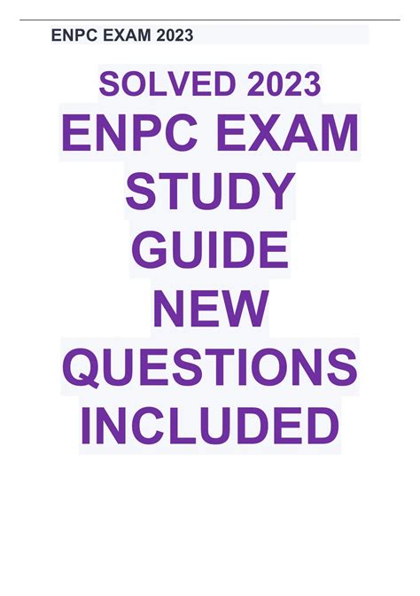 Full Download Enpc Test Study Guide 