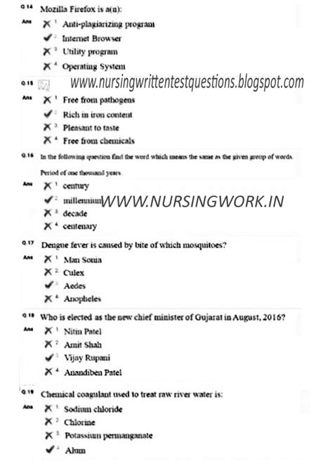 Download Enrolled Nurse Question Papers 
