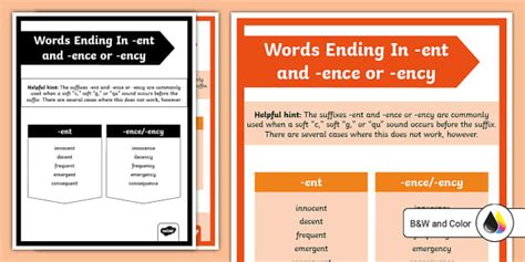 Ent Words Ending