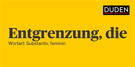 Entgrenzung