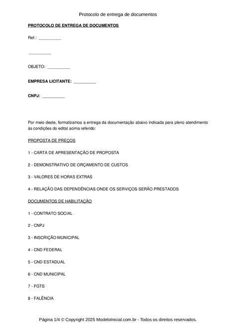 Entrega De Documentos Protocolo