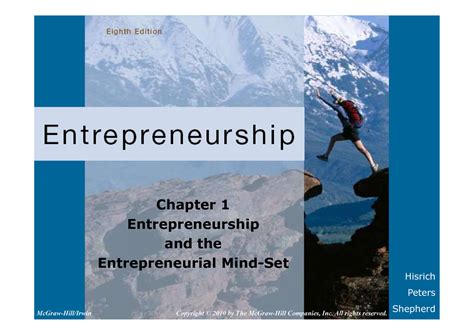 Download Entrepreneurship Hisrich Peters Shepherd Chapter 