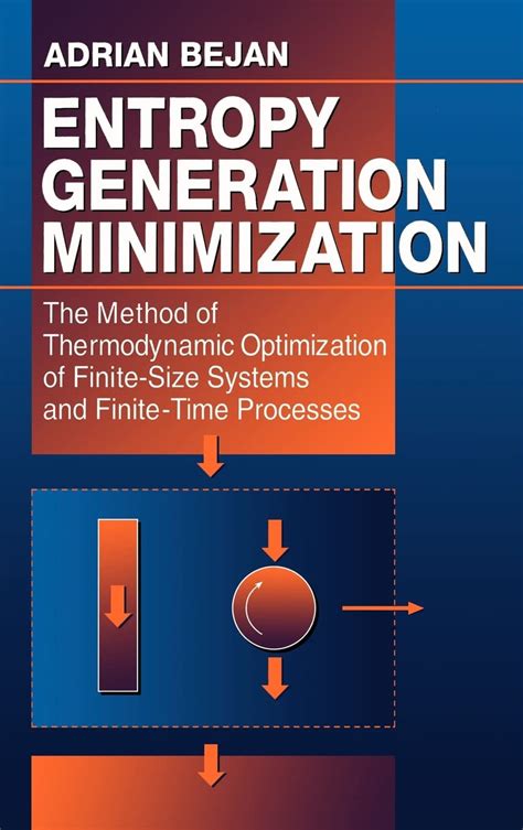 Entropy Generation Minimization The Method Of Thermodynamic Optimization Of Finite Size Systems And Finite Time Processes Mechanical And Aerospace Engineering Series