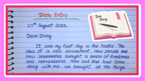 Entry Of A Diary