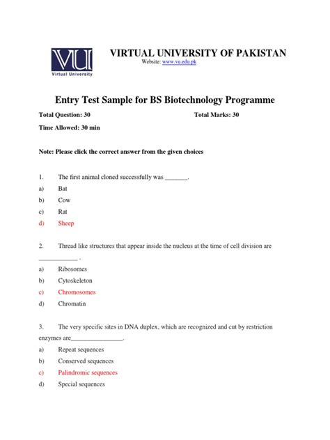 entry test sample for bsc