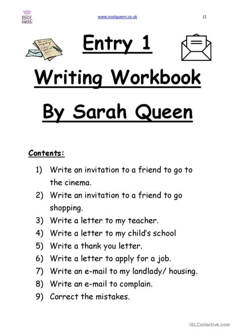 Full Download Entry Esol Writing Sample Paper 