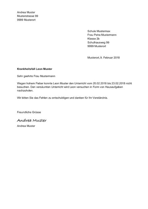 Entschuldigung Für Schule