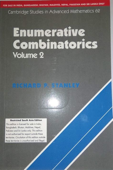 Enumerative Combinatorics Stanley Volume 2