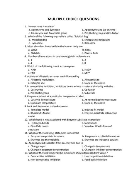 environmental physiology multiple choice questions