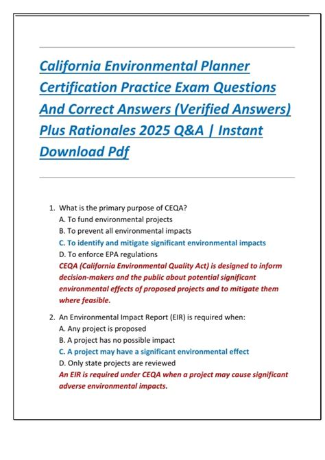 environmental planner exam caltrans
