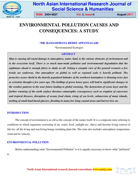 Environmental Pollution Pdf