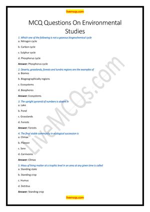 environmental pollution quiz questions and answers pdf