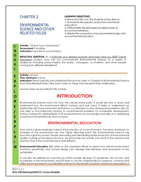 Environmental Science Chapter 2