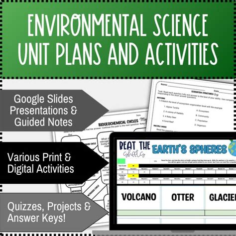 Environmental Science Lesson Plans