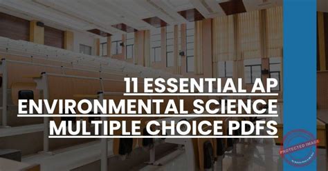 Environmental Science Released Multiple Choice Questions