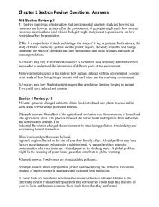 Full Download Environmental Science Chapter 1 Review Answers 