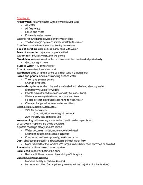 Read Online Environmental Science Chapter Review Answers 11 