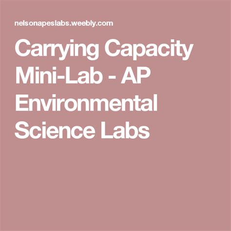 Download Environmental Science Mini Lab Carrying Capacity Answers 