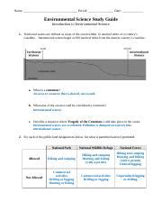 Read Environmental Science Study Guide Answer Key 