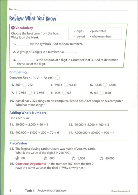 envision math 14 7 answer key