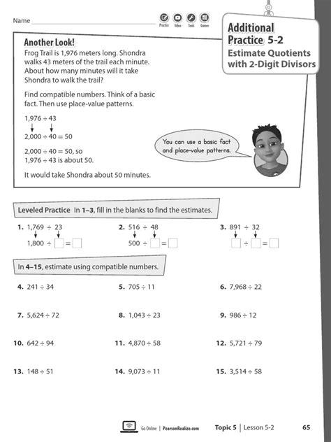 envision math 5th grade topic 7 answers