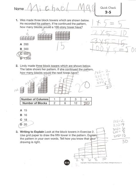 Envision Math Common Core 5 Answers Amp Resources Workbook Plus Grade 5 Answers - Workbook Plus Grade 5 Answers
