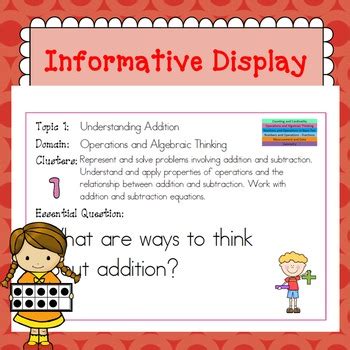 envision math common core first grade chart