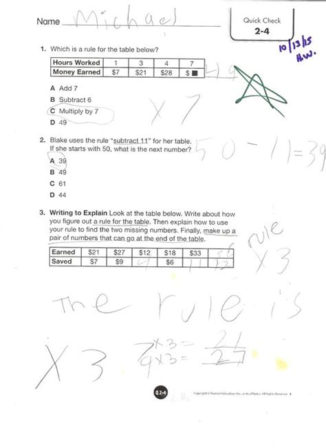 Read Online Envision Math Grade 4 Answers Key 