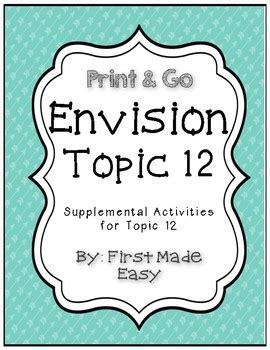 Full Download Envision Math Topic 12 