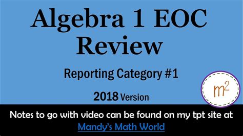 eoc review category 1