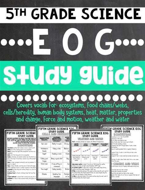 Eog Science Grades 5 And 8 Test Specifications 5th Grade Science Eog - 5th Grade Science Eog