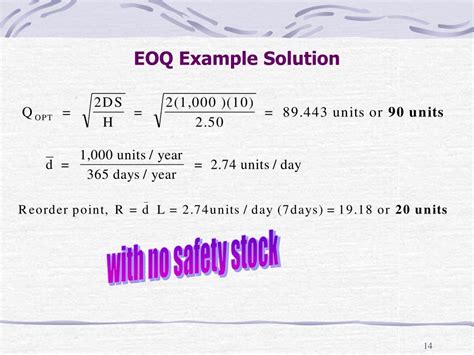 Eoq Problems With Solutions As Ch 12 Inventory