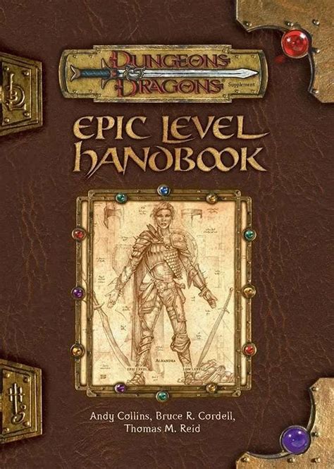 epic level handbook dungeons dragons rulebook d d