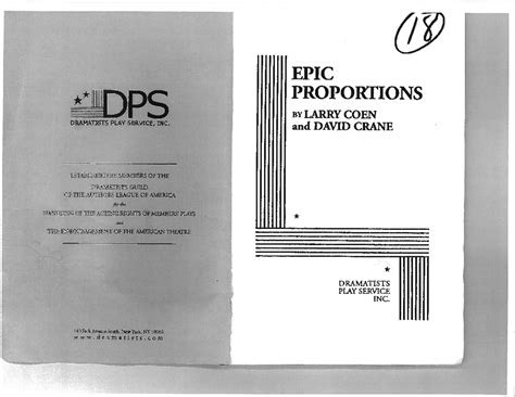 Epic Proportions Script