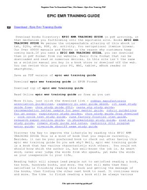 Epic Training Manual