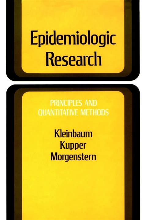 epidemiologic research principles and quantitative methods