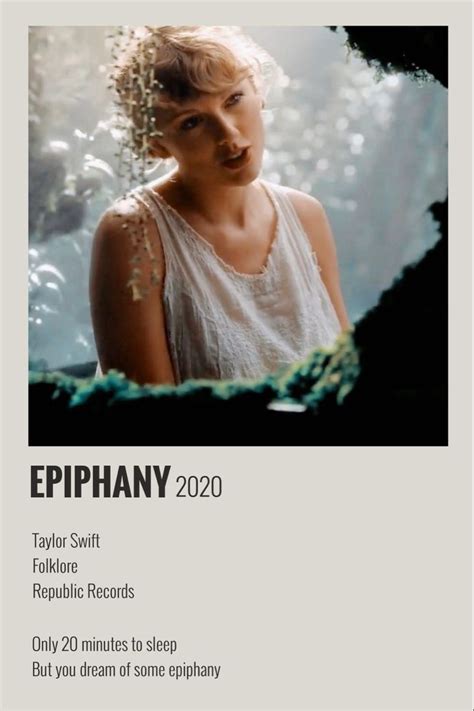 Epiphany Taylor Swift