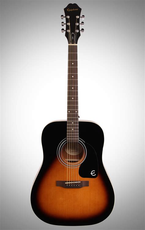 Read Epiphone Dr100 Acoustic Guitar Package Vintage Sunburst 