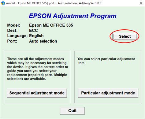epson me office 535 adjustment program