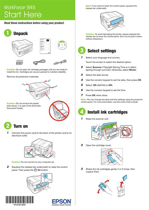 Epson Workforce 845 User Manual