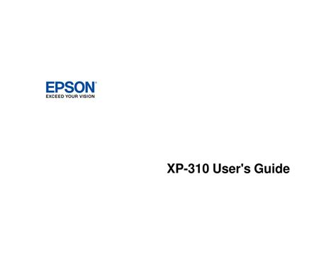 Full Download Epson 310 User Guide 