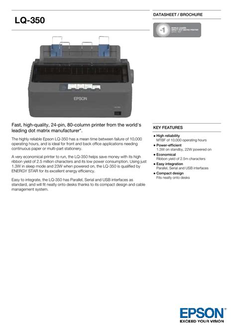 Read Epson Lx 350 User Guide 