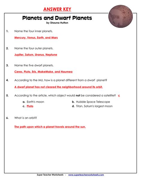 Epub Planets And Dwarf Planets Super Teacher Worksheets Planets Worksheet Middle School - Planets Worksheet Middle School