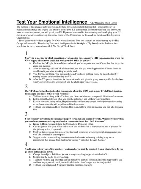 Read Online Eq Test With Answers 