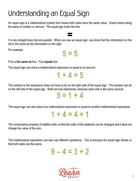 Equal Sign Lesson Plan Learning Numbers Equation First Equal Equations First Grade - Equal Equations First Grade