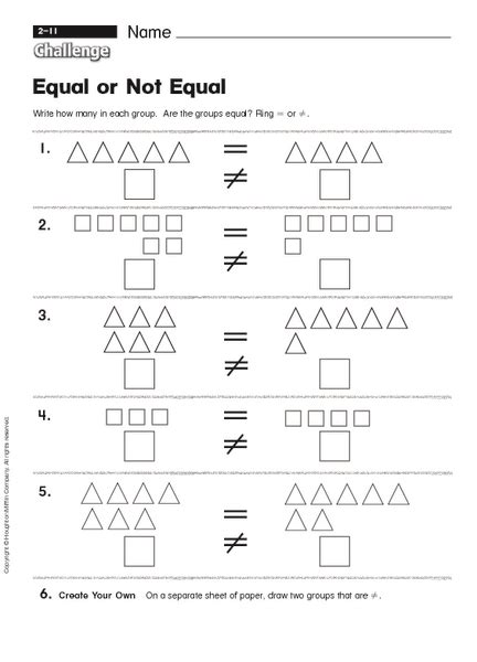 Equal Sign Worksheets First Grade Printable Answers Equal Equations First Grade - Equal Equations First Grade