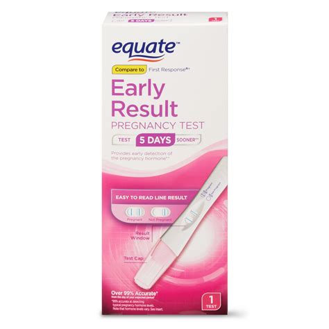 Equate Early Result Pregnancy Test 1ct Early Result Test De Grossesse Précoce Action - Test De Grossesse Précoce Action