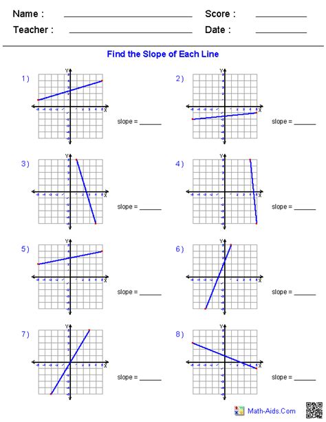 Equation Of A Line Worksheets Slope Intercept Form Writing Equations Of Lines Worksheet Answers - Writing Equations Of Lines Worksheet Answers