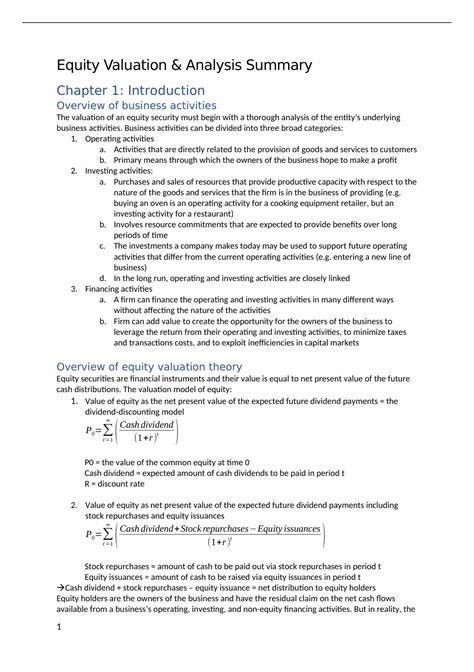 Equity Valuation And Analysis 5th Edition
