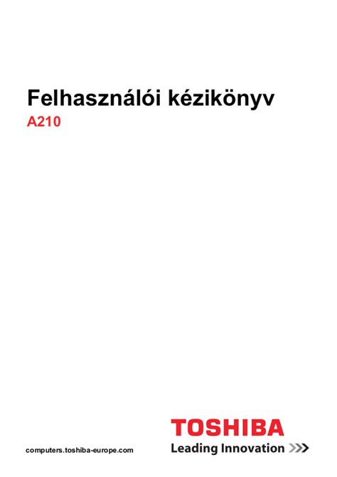 Download Equium A210 User Guide 